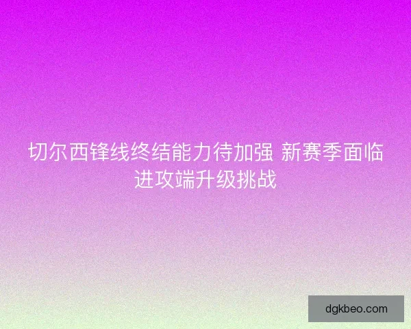 切尔西锋线终结能力待加强 新赛季面临进攻端升级挑战